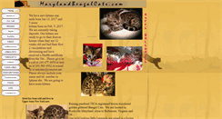 Desktop Screenshot of marylandbengalcats.com